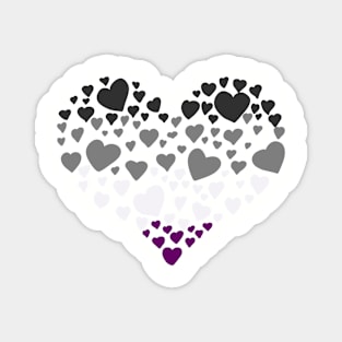 Asexual heart Magnet