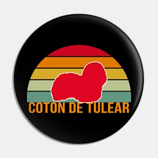 Coton de Tulear Vintage Silhouette Pin