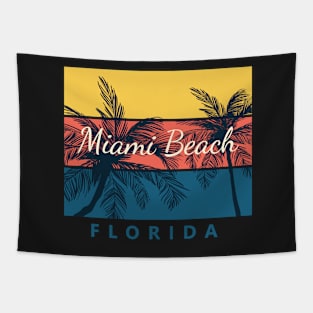 Miami Beach Florida Vintage Tapestry