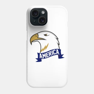 America Eagle Mascot Phone Case