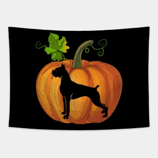 Boxer in pumpkin Tapestry