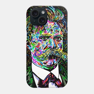 FRIEDRICH NIETZSCHE portrait Phone Case