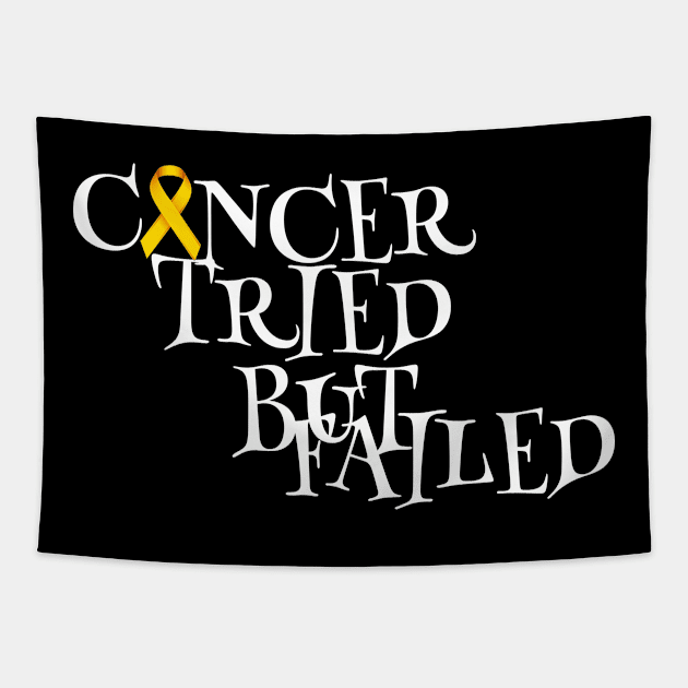 Cancer tried but failed Tapestry by BlackandGrey