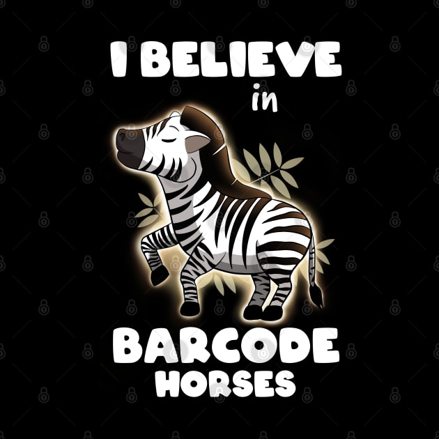 I believe in barcode horses by MerchBeastStudio