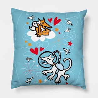 Love in Space Pillow