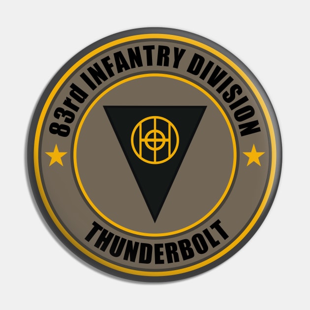 83rd Infantry Division Patch Thunderbolt Pin by Firemission45