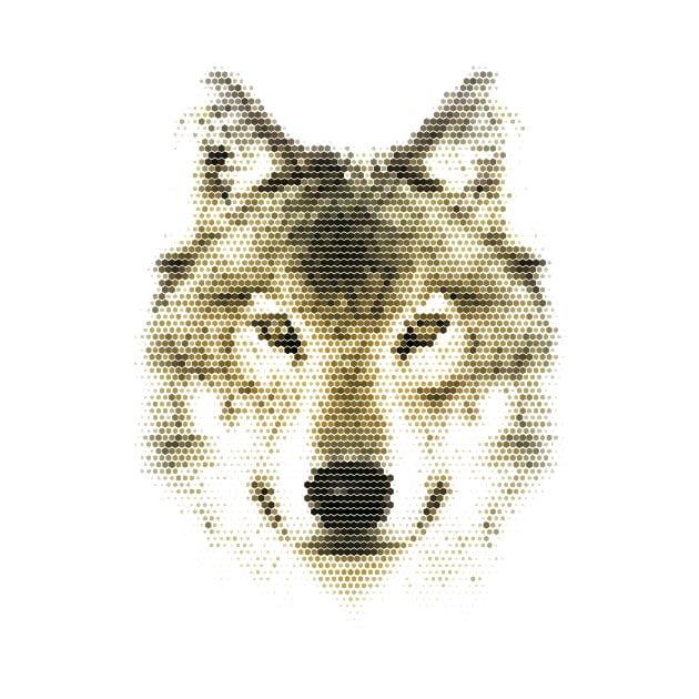 Geometric Animal Wolf by Rebus28