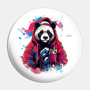 Gangsta Panda Hip Hop Street Graffity style Pin