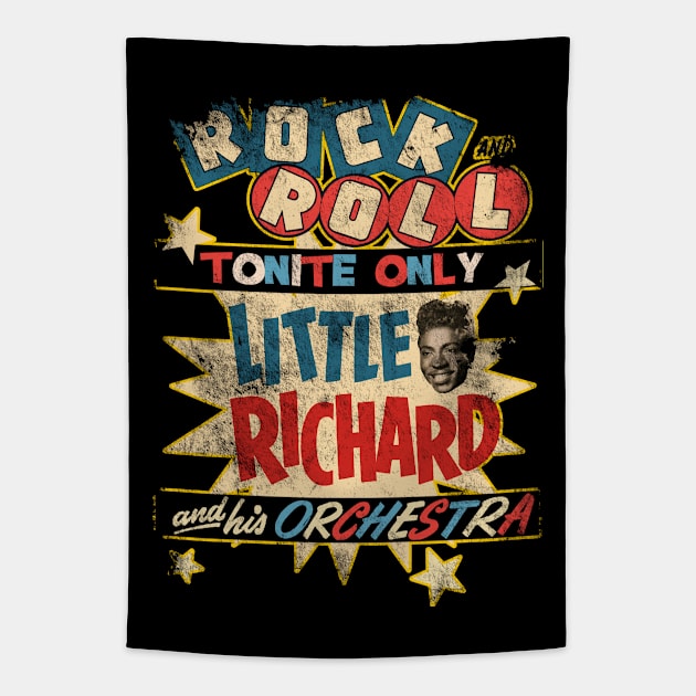 Little Richard Concert Poster, distressed Tapestry by woodsman