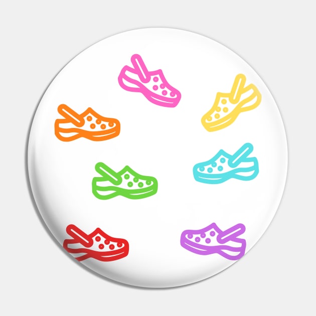 Croc multicolor stickers Pin by Tres-Jolie