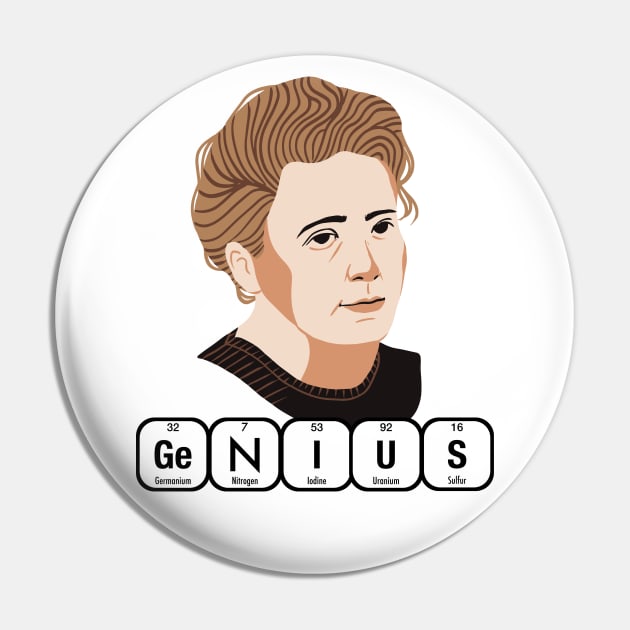 GENIUS Marie Curie Pin by firstsapling@gmail.com