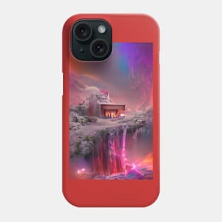 House on Planet Mars in the Galaxy Phone Case