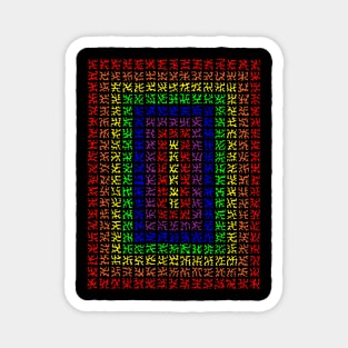 Rainbow Rectangle Pattern Magnet