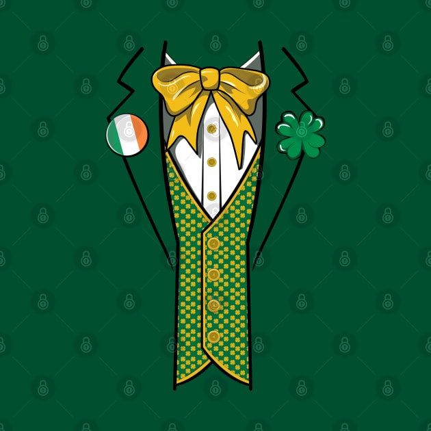 Funny Irish Leprechaun Bow Tie Costume St Patricks Day Gift by BadDesignCo