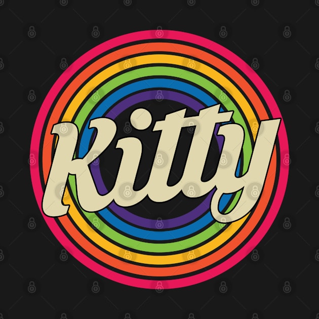 Kitty - Retro Rainbow Style by MaydenArt