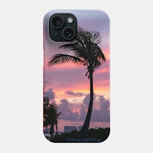 Palm Tree Sunset Cancun Mexico Phone Case