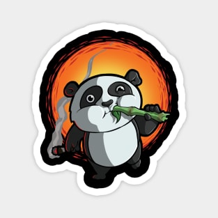 Smoking Panda Magnet