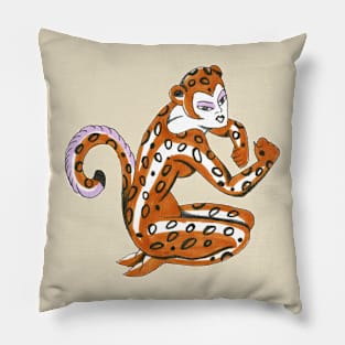 Cheetah Woman Pillow