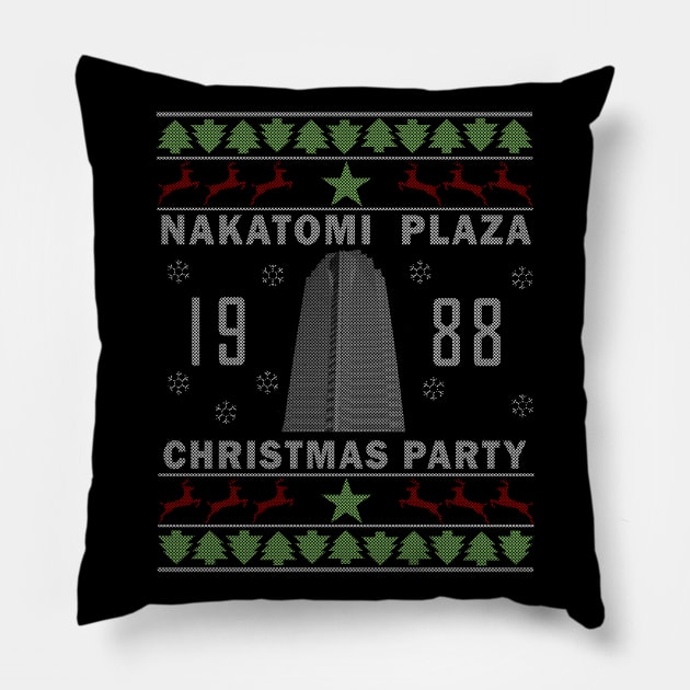 nakatomi plaza christmas party Pillow by salah_698