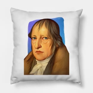 German Philosopher Georg Wilhelm Friedrich Hegel illustration Pillow