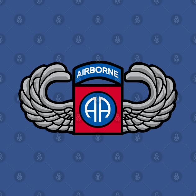 82nd Airborne Jump Wings by Trent Tides