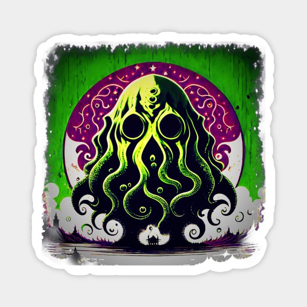 Cthulhu Archaic Art Magnet by Atomic City Art