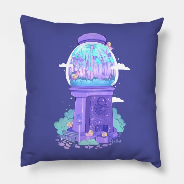 Snail Station Pillow by paintdust