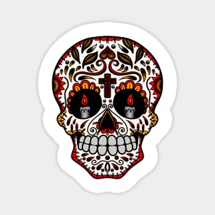 HomeSchoolTattoo SugarSkull Magnet