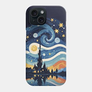 Ethereal Mosaic Nocturne: Van Gogh's Starry Night Phone Case