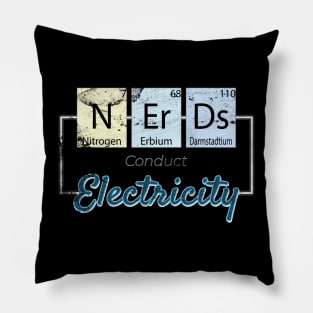 Nerds Conduct Static Electricity Periodic Table Pillow