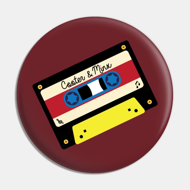 Cooter & Minx Cassette Pin by MixtapeMinx