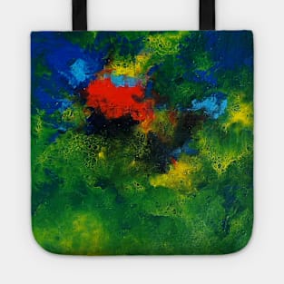 Green abstract artwork Tote