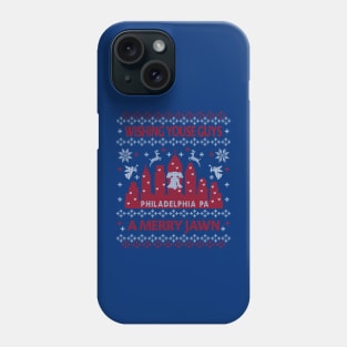 FUNNY YOUSE GUYS PHILLY UGLY CHRISTMAS SWEATER JAWN PHILADELPHIA Phone Case