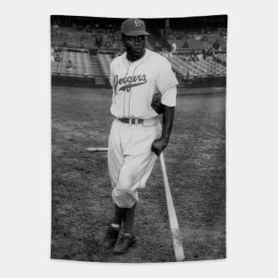 Jackie Robinson Halftone Tapestry