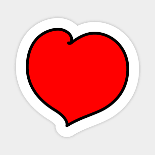 Big Bold Love Heart - Simple Graphic Design Magnet