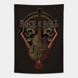 Rock'n'Roll Skulls Tapestry