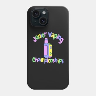 Junior vaping championships gen z satire meme joke Phone Case