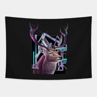 Deer Geometric russian Tapestry