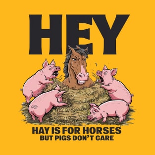 Hey, hay is for horses T-Shirt