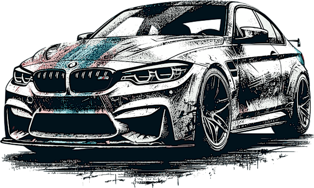 BMW M3 Kids T-Shirt by Vehicles-Art