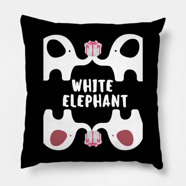 White Elephant - Keep It Simple Pillow by mkhriesat