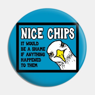 Chip Stealing Seagull Pin