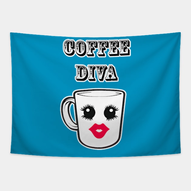 Coffee Diva Tapestry by artbyomega