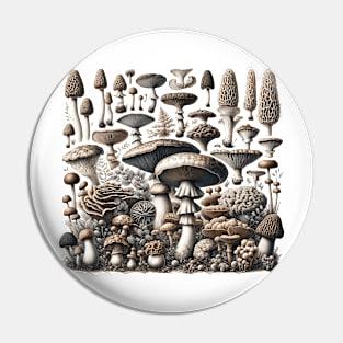 Fungi - 19th century science art Pin