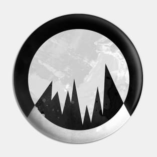 Negative Moon - Geometric & Polygon VTwo Pin