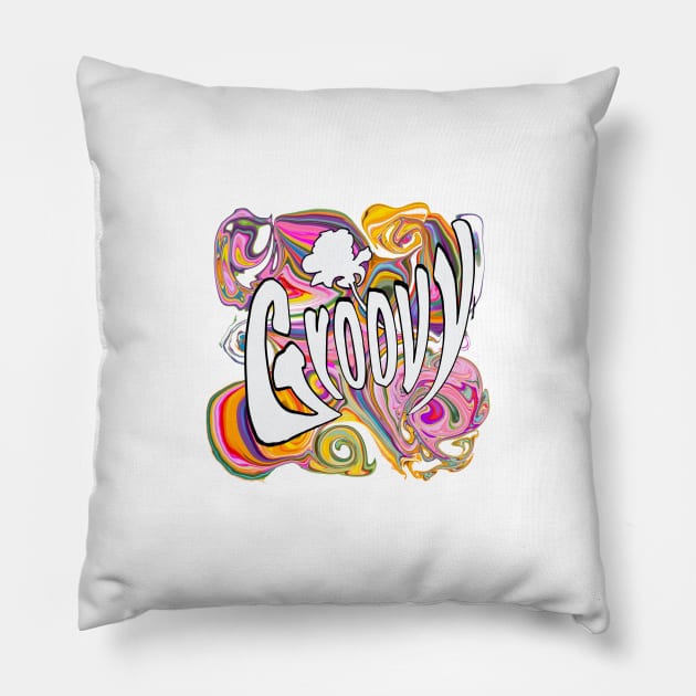 Groovy, Man! Pillow by missdebi27