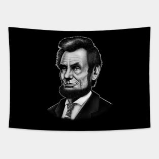 Abraham Lincoln portrait American flag Tapestry