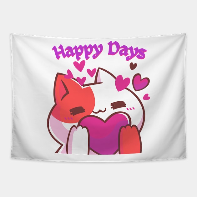 Happy days Tapestry by designfurry 