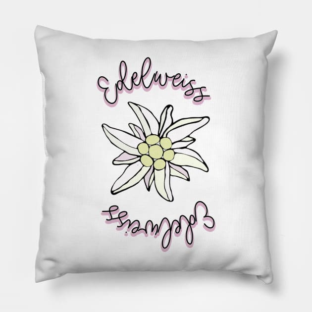 Sound of Music Edelweiss Pillow by baranskini