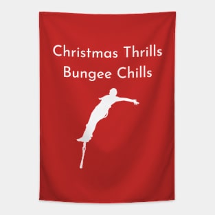 Christmas Thrills, Bungee Chills Tapestry